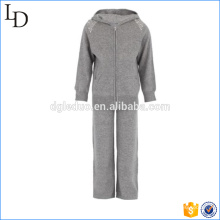 100% Cashmere sport wear for kids hoodies & pants gym wear set